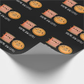 Je bent Sew Cute Sewing Pun Dark BG Cadeaupapier (Hoek)