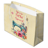 Je bent Sew Special Gift Bag Groot Cadeauzakje (Achterkant Gekanteld)