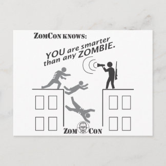 Je bent slimmer dan elke Zombie Briefkaart