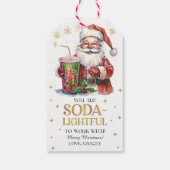 Je bent Soda-licht om mee te werken Kerstmis Cadeaulabel (Achterkant)
