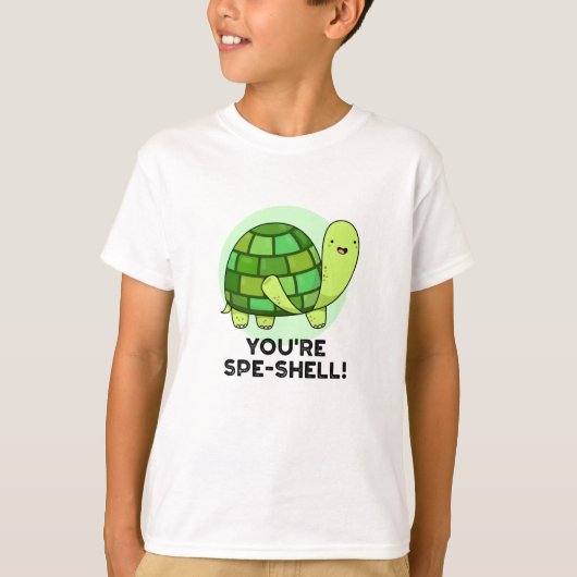 Je bent Spe-shell Funny Tortoise Pun T-shirt (Voorkant)
