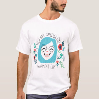 Je bent speciaal meisje, Happy Women's Day, 8 maar T-shirt