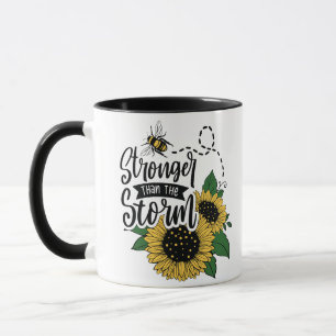 Je bent sterker dan deze storm. Een cadeau koffie Mok