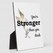 Je bent sterker dan je denkt fotoplaat (Zijkant)