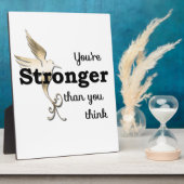 Je bent sterker dan je denkt fotoplaat (Zijkant)