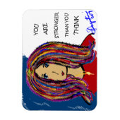 JE BENT STERKER DAN JE DENKT MAGNEET (Verticaal)