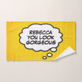 JE BENT STOER Denk Bubbel Pret Comic Strip Bad Handdoek (Handdoek)