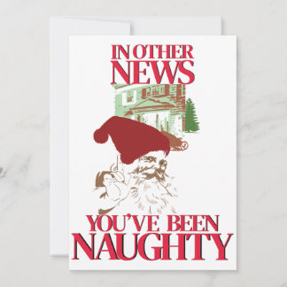 Je bent stoute kerstman geweest kaart