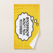 JE BENT STRAALJEND MOOI Denk Bubbel Plezierige Str Bad Handdoek (Handdoek)