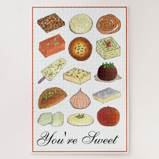 Je bent sukkel Indiaas Mithai Sweets Confections F Legpuzzel (Verticaal)