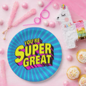 Je bent super geweldig papieren bordje (Feest)