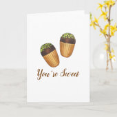Je bent Sweet Madeleines French Sponge Cakes Pastr Kaart (Gele Bloem)
