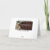 Je bent te lief, Chocolate Snoep Bar Kaart (Achterkant)