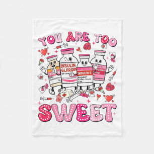 Je Bent Te Slecht Valentijn Verpleegster Insuline Fleece Deken