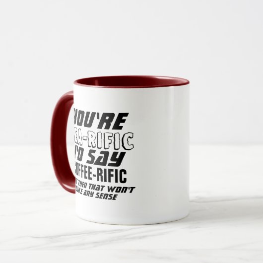 Je bent tea-rijpe Funny Custom Coffee Mok (Voorkant links)