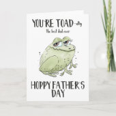 Je bent Toad-ally de beste vader ooit Vaderdag Kaart (Voorkant)