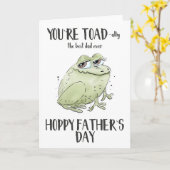 Je bent Toad-ally de beste vader ooit Vaderdag Kaart (Gele Bloem)