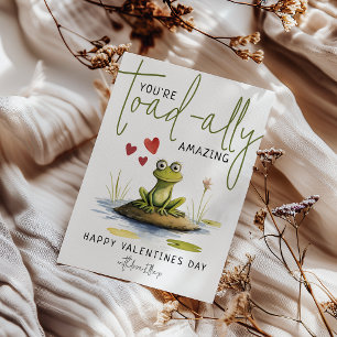 Je bent Toad-ally Geweldig Leuk Valentijnsdag Feestdagenkaart