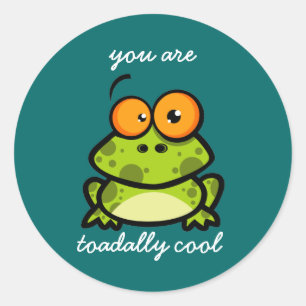 Je bent Toadally Cool Stickers