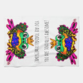 Je bent Toadally Geweldige Frog 1/2 Fold Theedoek (Horizontaal)