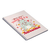 Je bent totaal Geweldige - Schattigee Cartoon Frog Notitieboek (Rechterzijde)