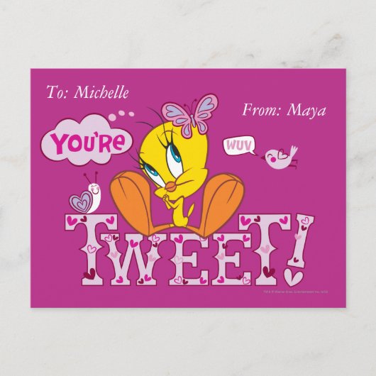 Je bent Tweet Briefkaart (Voorkant)