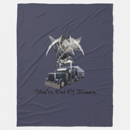 Je bent uit de vlooienbak van Trucker. Fleece Deken (Voorkant)