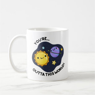 Je bent uit deze wereld grappige astronomie woords koffiemok