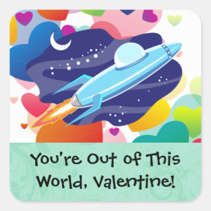 Je bent uit deze wereld Valentijn Vierkante Sticker
