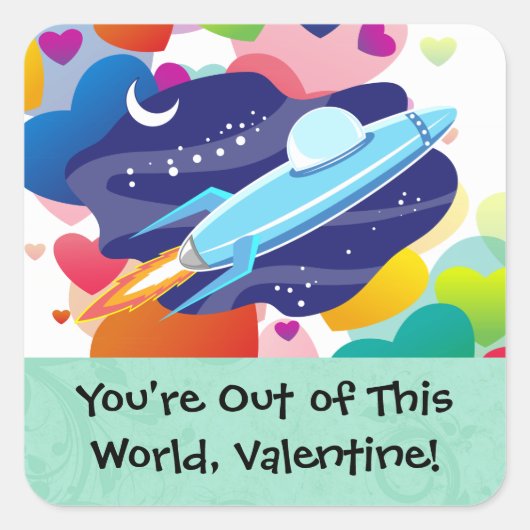 Je bent uit deze wereld Valentijn Vierkante Sticker (Voorkant)