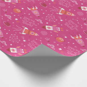Je bent uit deze wereld Valentijnse raketten Cadeaupapier
