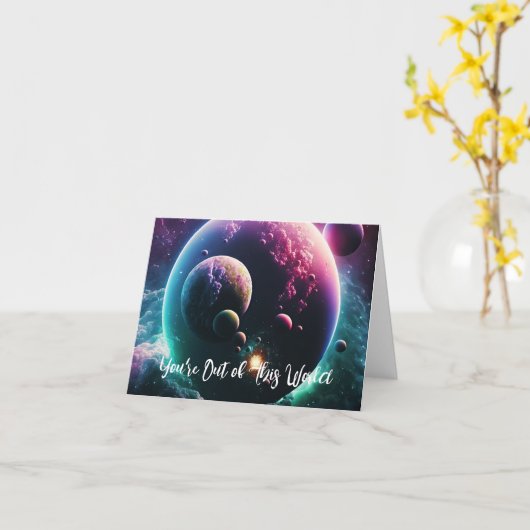 Je bent uit dit World Galaxy Space Universe Kaart (Gele Bloem)