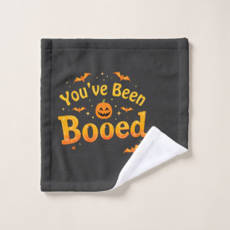 Je bent uitgejouwd Spooky Pumpkin Halloween Washandje