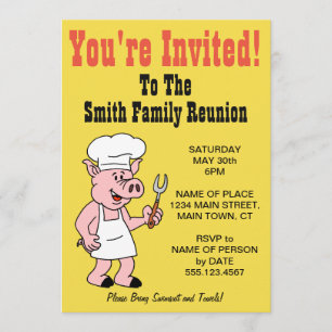 Je bent uitgenodigd als Gezinshereniging Cartoon Kaart