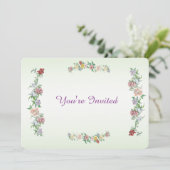 Je bent uitgenodigd kaart (Staand voorkant)