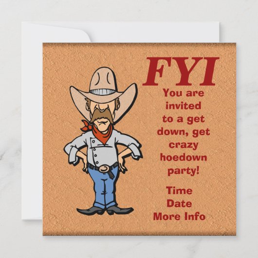 Je bent uitgenodigd kaart (Voorkant)