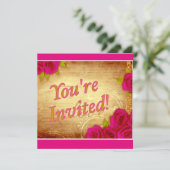 "Je bent uitgenodigd!" Kaart (Staand voorkant)