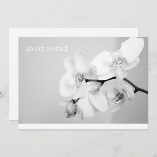 Je bent uitgenodigd kaart (Voorkant / Achterkant)