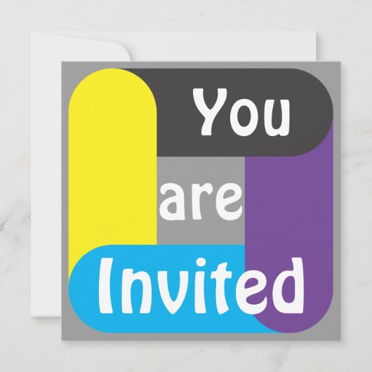 Je bent uitgenodigd kaart (Voorkant)