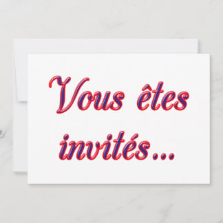 Je bent uitgenodigd kaart