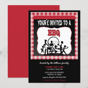 Je bent uitgenodigd voor een BBQ   Barbecue uitnod Kaart