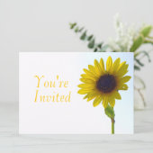 Je bent uitgenodigd voor Sunflower Invitation Kaart (Staand voorkant)