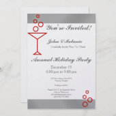 Je bent uitgenodigd. Zilver Kaart (Voorkant / Achterkant)