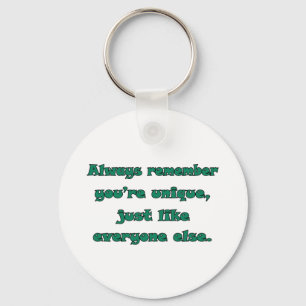 Je bent uniek sleutelhanger