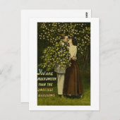 Je bent veel zoeter dan het liefste bloesem. briefkaart (Voorkant / Achterkant)