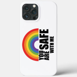 Je bent veilig bij mij LGBTQ Rainbow Pride iPhone 13 Pro Max Hoesje