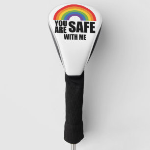 Je Bent Veilig Bij Mij LGBTQ Regenboog Pride  Golfheadcover
