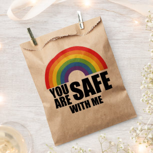 Je Bent Veilig Bij Mij LGBTQ Regenboog Trots Bedankzakje