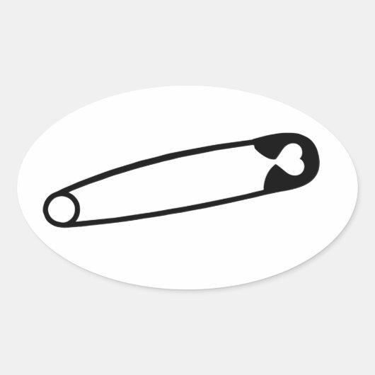 Je bent veilig bij mij... ovale sticker (Voorkant)