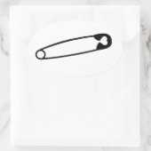 Je bent veilig bij mij... ovale sticker (Tas)